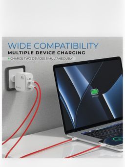 Pebble PWC120 45W 2 Ports 2 Type C | 1 USB GaN Charger