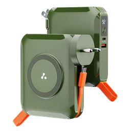 Aerosync 65 15000mAh Type C Laptop, Wireless Magnetic Charging Power Bank & Charger