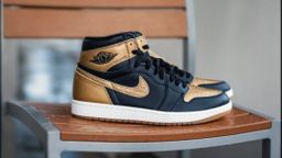 Nike Air Jordan 1 Retro High OG “Black Gold” (Men’s Shoes)