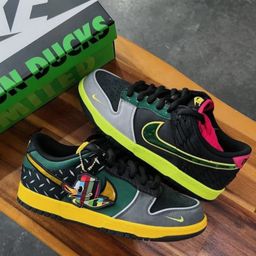 Nike Dunk Low “What The Duck – University of Oregon Home” – Oregon Pride Patchwork