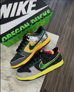 Nike Dunk Low “What The Duck – University of Oregon Home” – Oregon Pride Patchwork