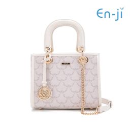 EN-JI YANSA HAND BAG-CREAM