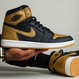 Nike Air Jordan 1 Retro High OG “Black Gold” (Men’s Shoes)
