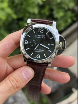 Luminor Panerai Marina Men’s Watch – Green Dial & Leather Strap