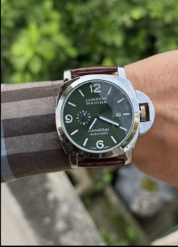 Luminor Panerai Marina Men’s Watch – Green Dial & Leather Strap