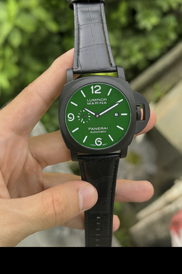 Luminor Panerai Marina Men’s Watch – Green Dial & Leather Strap