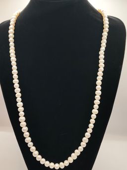 White Fresh Water Pearls Necklace 