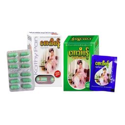 ကေသီပန် အစိမ်း အဖြူ