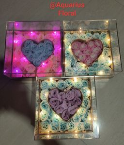 Floral Gift Box with LED Lights