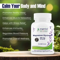 ORGANIXS MAGNESIUM GLYCINATE 400mg