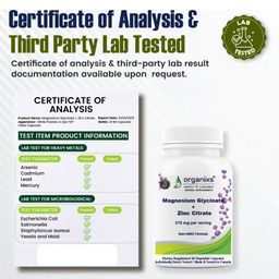 ORGANIXS MAGNESIUM GLYCINATE + ZINC CITRATE