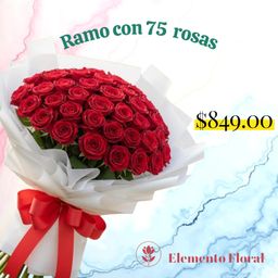 RAMO DE 75 ROSAS