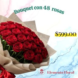 BOUQUETE 48 ROSAS