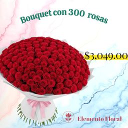 BOUQUETE 300 ROSAS