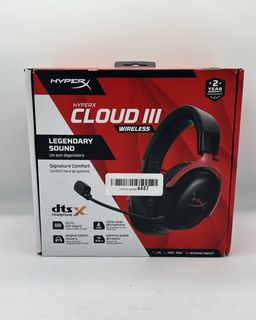 HyperX Cloud III WIRELESS Gaming Headset HYPER X Legendary Sound DTSX