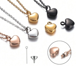 Memorial Cremation Small Heart Necklace