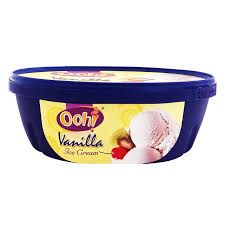 Ooh vanilla ice cream 1ltr
