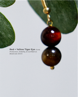Red + Yellow Tiger Eye (Gold)