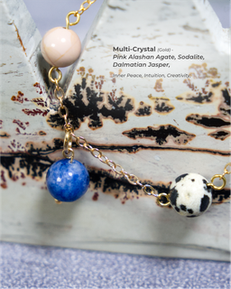 Multi-Crystal Bracelet (Gold)