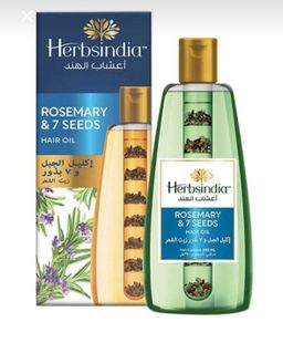 Herbsindia Rosemary & 7 Herbal Seeds Hair Oil With Nourish Tube | For Longer & Shinier Hair| Silicone & Paraben Free | All Hair Types| 280ml