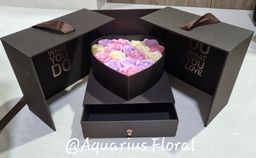 Heart-Shaped Floral Box with Drawer