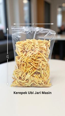 Kerepek Ubi Jari Masin 500gm