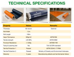 Flooring underlay M168ATS Blue/Silver