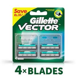 GILLETE VECTOR BLADE 4PCS