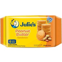 JULIES DARK PEANUT SANDWICH 180G