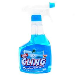 CLING GLASS CLEANER BLUE 425ML