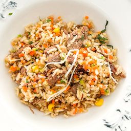 Arroz cantones con vegetales