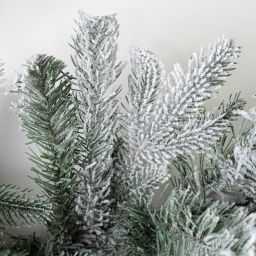 9' X 12" Durham Flocked Pine Garland