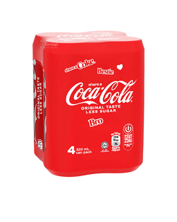 Coca-Cola Less Sugar 4s X 320ML (1 Outer)