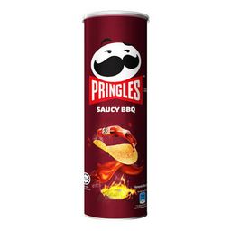 PRINGLES POTATO CHIPS SAUCY BBQ 134G