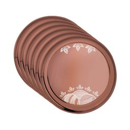 FnS GOND Stainless Steel Rose Gold Dinner Set (78 Pcs) flextrade 