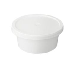 250ml Round Container Milky. ( 1000 pcs )    