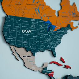 3D Pine Wooden World Map for Wall | Premium Wooden World Map Décor | Sold by FlexTrade  