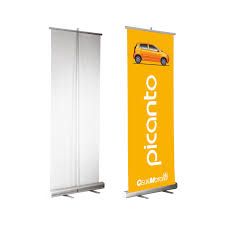 Compact Rollup Banners with Small Base