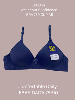 Bra Buraja TANPA KAWAT BH 739 super soft/CUP B  UK 34-40