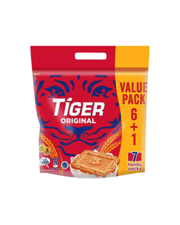 Tiger Biskuat Original Multipack (7 X 53.2G) 1 X 12 X 372.4G - 1 Carton