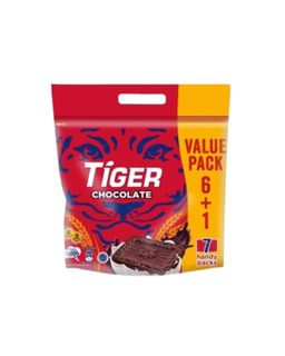 Tiger Biskuat Chocolate Multipack (7 X 53.2G) 1 X 12 X 372.4G - 1 Carton