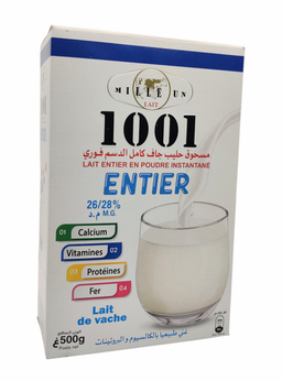 Lait entier en poudre instantané MILLE UN 1001