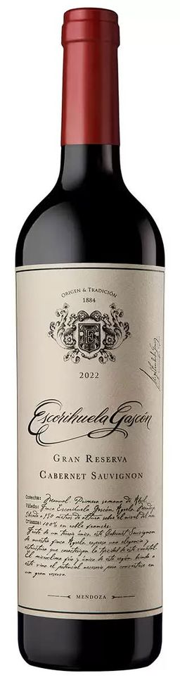 Escorihuela Gascón Vino tinto cabernet sauvignon 750 ml