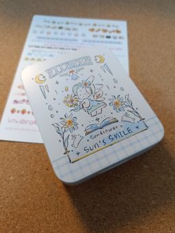 Kawaii Animal Flip Lid Tin Box Original Design - 卡哇伊小动物原创翻盖收纳铁盒