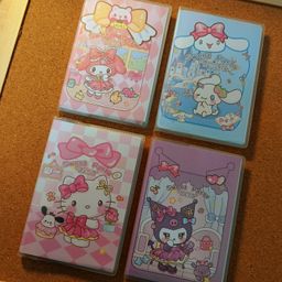 Sanrio Sweet Party Theme A7 Rubber Cover Mini Pocket Notebook - 三丽鸥甜蜜派对主题A7胶套迷你口袋本子