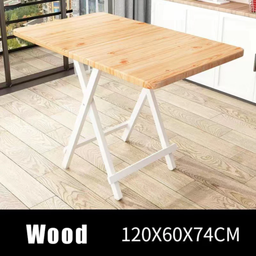 PORTABLE SOLID FOLDING TABLE -120*60CM (MEJA)