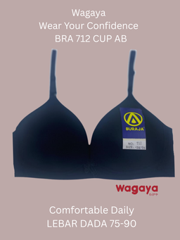 Bra Buraja Tanpa Kawat Bra 712 super soft/CUP B UK 34-40