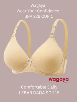 Bra Buraja Tanpa Kawat Bra 226 super soft/CUP BESAR C UK 36-44