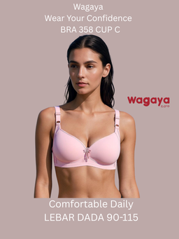 Bra Buraja Tanpa Kawat Bra 358 super soft/CUP BESAR C UK 40-44