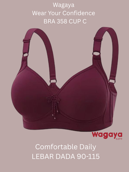 Bra Buraja Tanpa Kawat Bra 358 super soft/CUP BESAR C UK 40-44